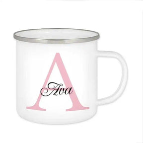 Emaille Tasse mit Namen | Motiv 3 | Ava - Druckerino