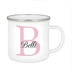 Emaille Tasse mit Namen | Motiv 3 | Belli - Druckerino