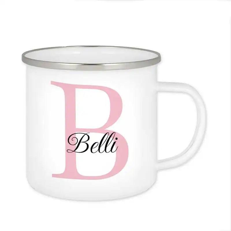 Emaille Tasse mit Namen | Motiv 3 | Belli - Druckerino