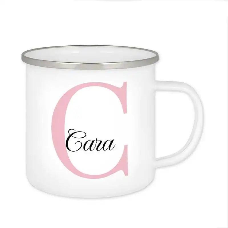 Emaille Tasse mit Namen | Motiv 3 | Cara - Druckerino