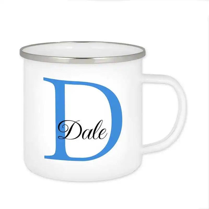 Emaille Tasse mit Namen | Motiv 3 | Dale - Druckerino
