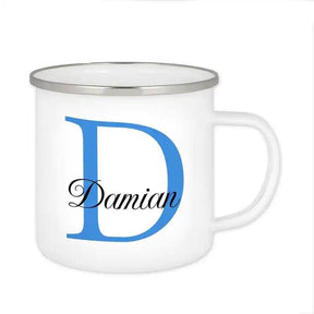Emaille Tasse mit Namen | Motiv 3 | Damian - Druckerino