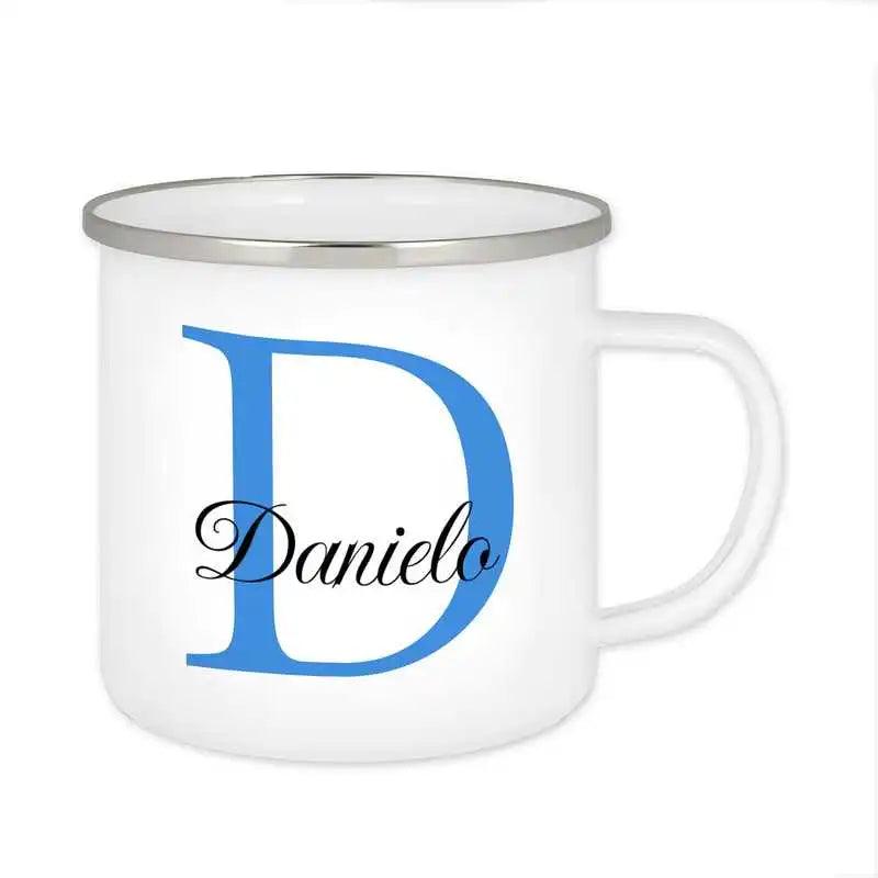 Emaille Tasse mit Namen | Motiv 3 | Danielo - Druckerino