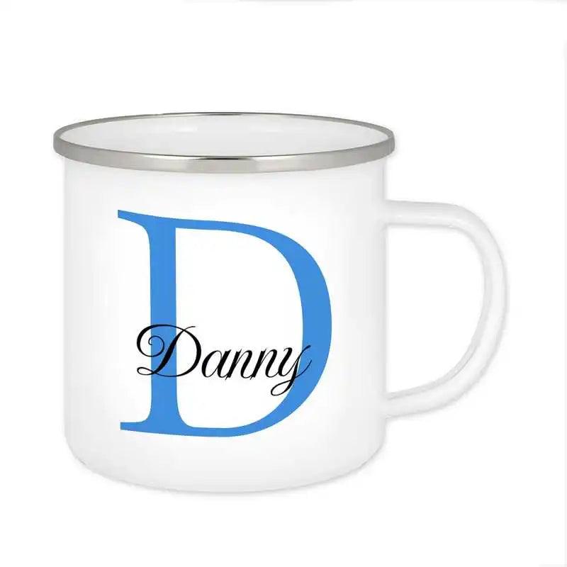 Emaille Tasse mit Namen | Motiv 3 | Danny - Druckerino