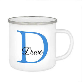 Emaille Tasse mit Namen | Motiv 3 | Dave - Druckerino