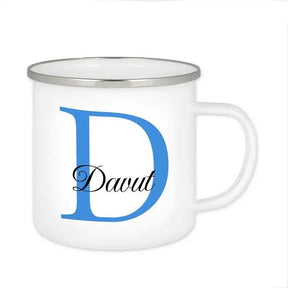 Emaille Tasse mit Namen | Motiv 3 | Davut - Druckerino