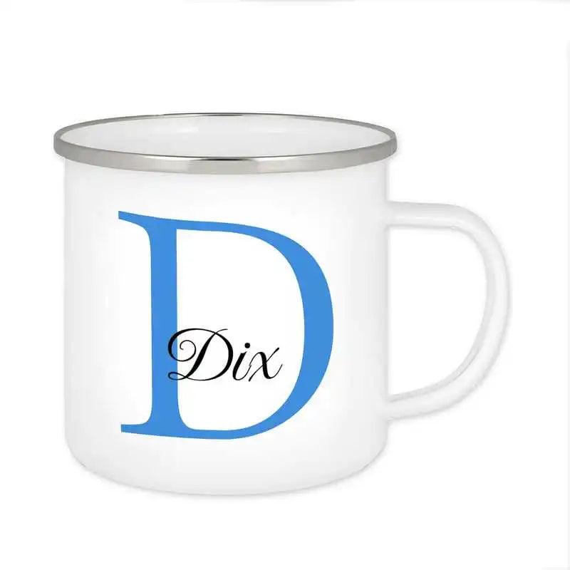 Emaille Tasse mit Namen | Motiv 3 | Dix - Druckerino