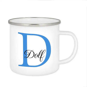 Emaille Tasse mit Namen | Motiv 3 | Dolf - Druckerino