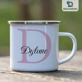 Emaille Tasse mit Namen | Motiv 3 | Dylane - Druckerino
