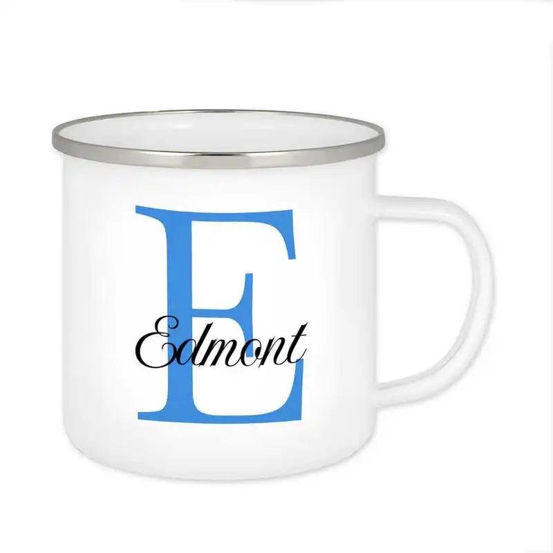 Emaille Tasse mit Namen | Motiv 3 | Edmont - Druckerino