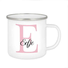 Emaille Tasse mit Namen | Motiv 3 | Eefje - Druckerino