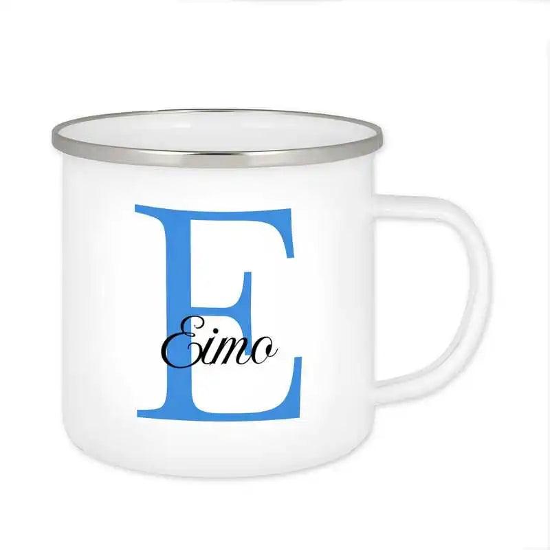 Emaille Tasse mit Namen | Motiv 3 | Eimo - Druckerino