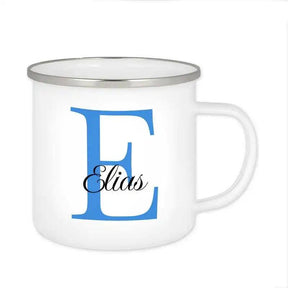 Emaille Tasse mit Namen | Motiv 3 | Elias - Druckerino