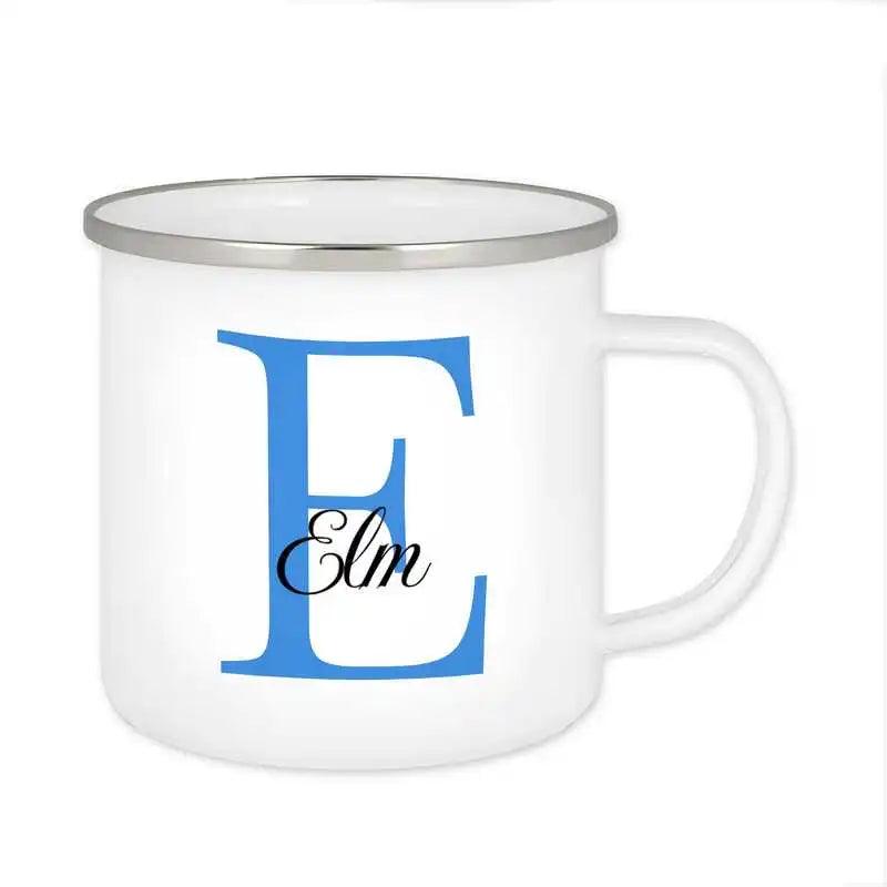 Emaille Tasse mit Namen | Motiv 3 | Elm - Druckerino