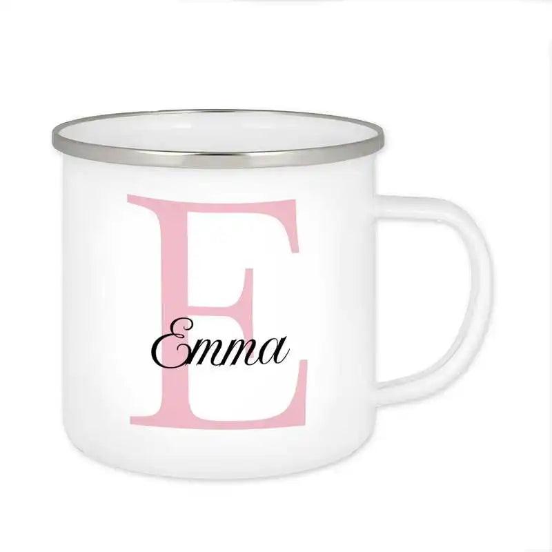 Emaille Tasse mit Namen | Motiv 3 | Emma - Druckerino