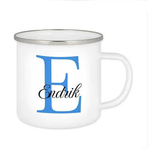 Emaille Tasse mit Namen | Motiv 3 | Endrik - Druckerino