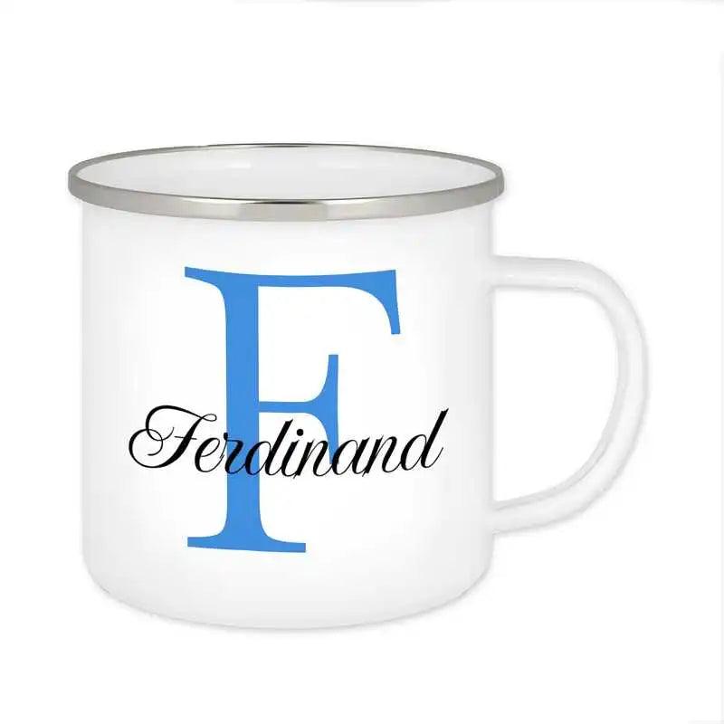 Emaille Tasse mit Namen | Motiv 3 | Ferdinand - Druckerino