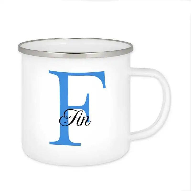 Emaille Tasse mit Namen | Motiv 3 | Fin - Druckerino