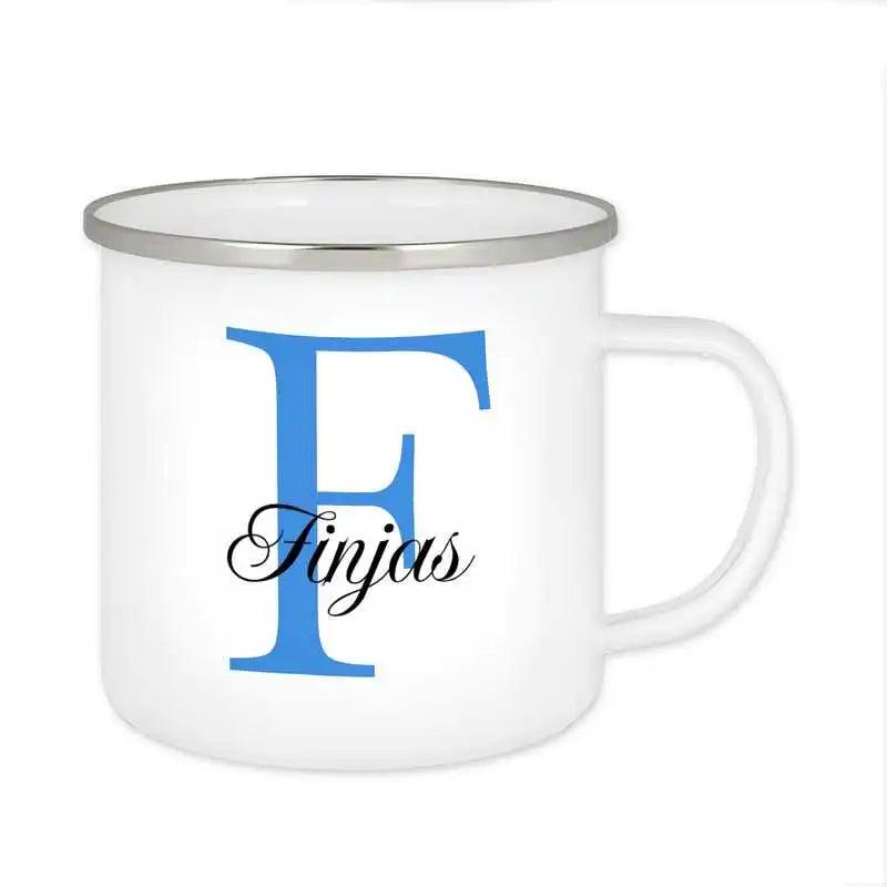 Emaille Tasse mit Namen | Motiv 3 | Finjas - Druckerino