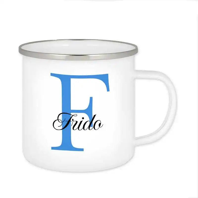Emaille Tasse mit Namen | Motiv 3 | Frido - Druckerino