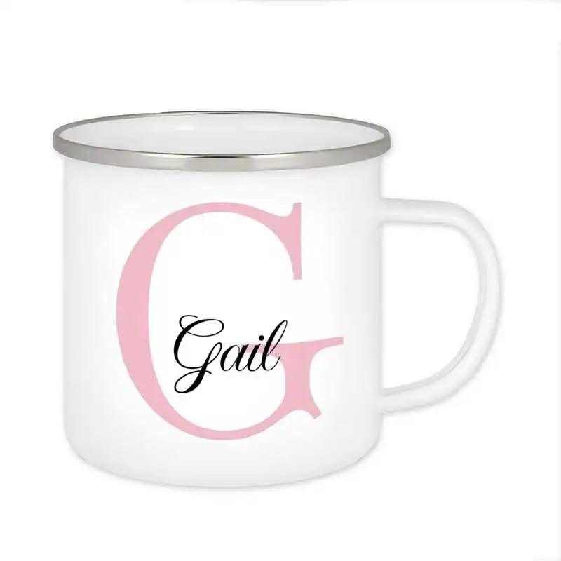 Emaille Tasse mit Namen | Motiv 3 | Gail - Druckerino