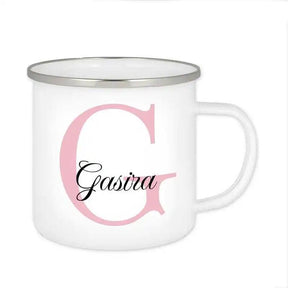 Emaille Tasse mit Namen | Motiv 3 | Gasira - Druckerino