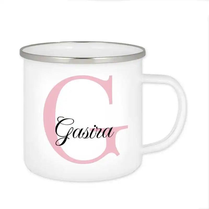 Emaille Tasse mit Namen | Motiv 3 | Gasira - Druckerino