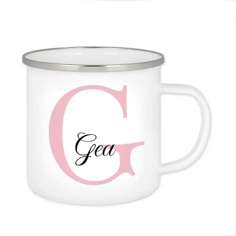 Emaille Tasse mit Namen | Motiv 3 | Gea - Druckerino