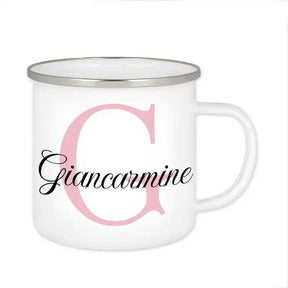 Emaille Tasse mit Namen | Motiv 3 | Giancarmine - Druckerino