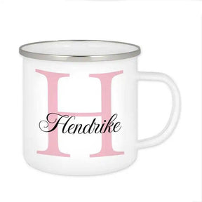 Emaille Tasse mit Namen | Motiv 3 | Hendrike - Druckerino