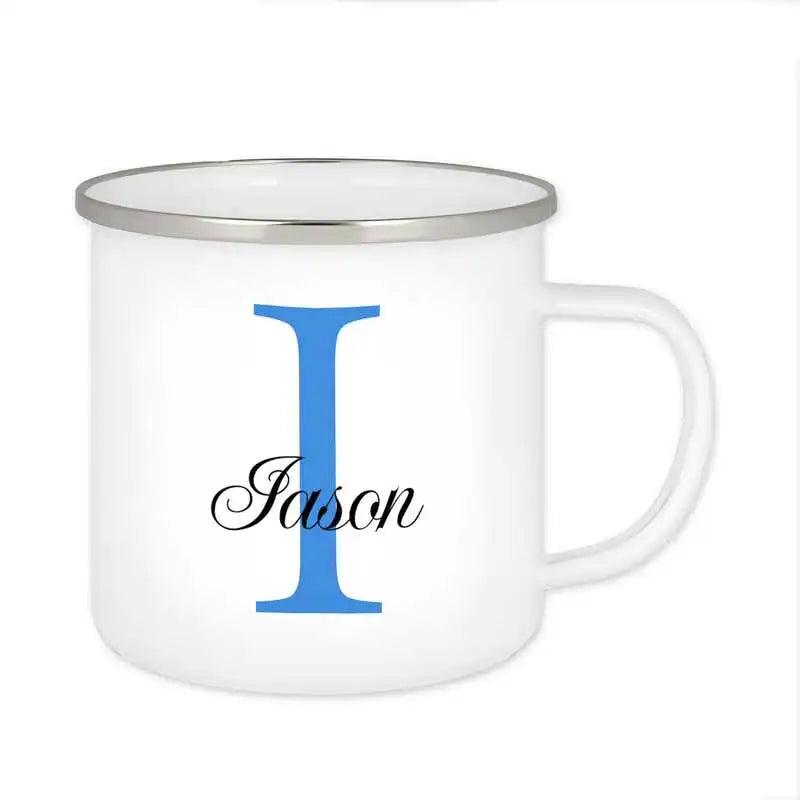 Emaille Tasse mit Namen | Motiv 3 | Iason - Druckerino
