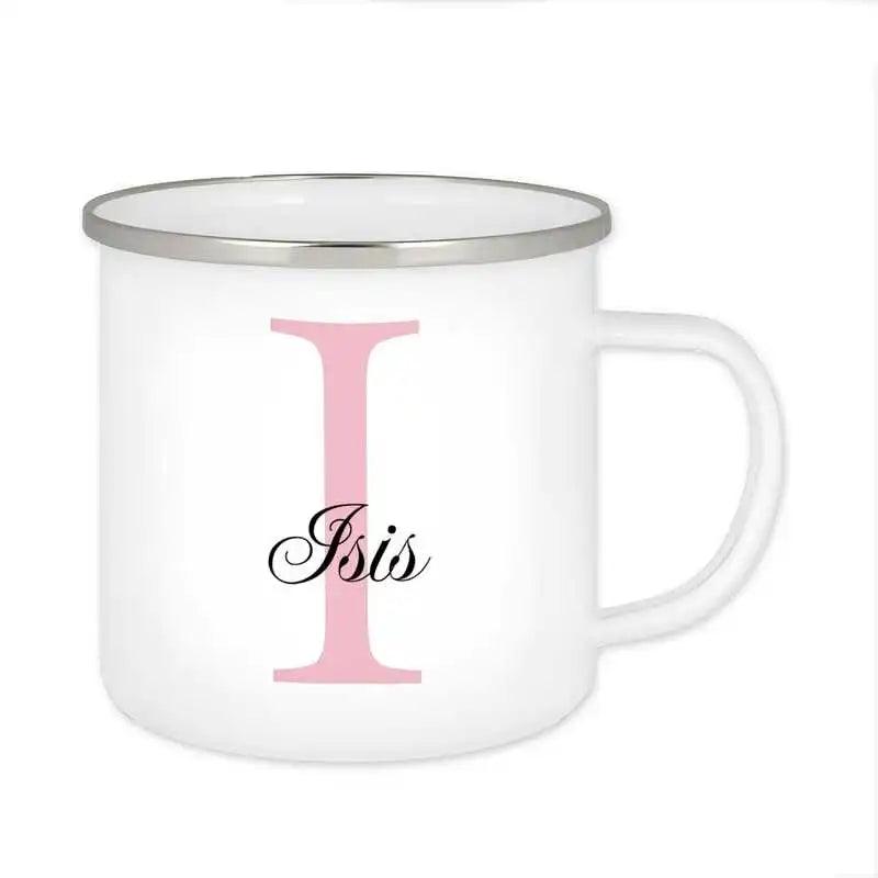 Emaille Tasse mit Namen | Motiv 3 | Isis - Druckerino