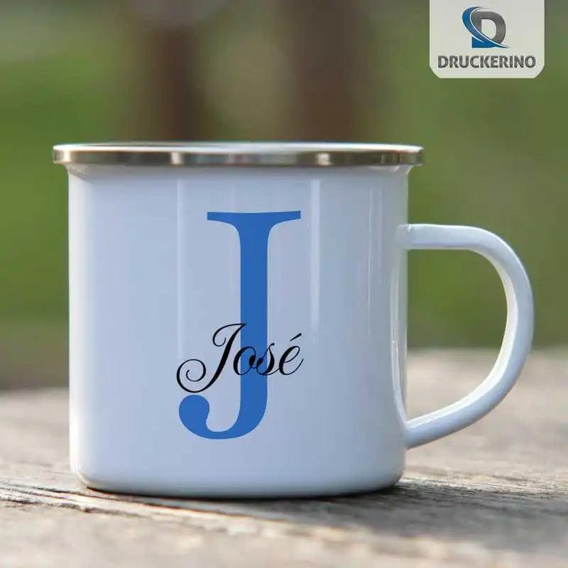 Emaille Tasse mit Namen | Motiv 3 | José - Druckerino