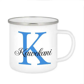 Emaille Tasse mit Namen | Motiv 3 | Kawekani - Druckerino