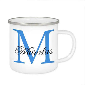 Emaille Tasse mit Namen | Motiv 3 | Marcelas - Druckerino