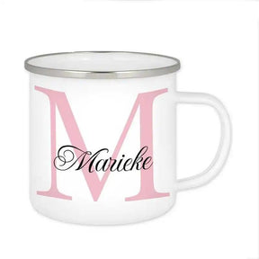 Emaille Tasse mit Namen | Motiv 3 | Marieke - Druckerino