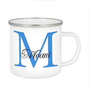 Emaille Tasse mit Namen | Motiv 3 | Moani - Druckerino
