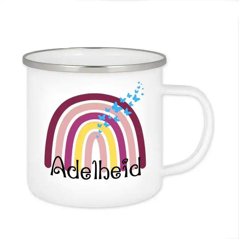 Emaille Tasse mit Namen | Motiv 4 | Adelheid - Druckerino