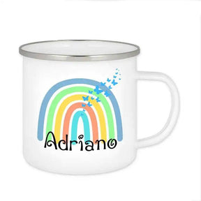 Emaille Tasse mit Namen | Motiv 4 | Adriano - Druckerino
