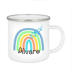 Emaille Tasse mit Namen | Motiv 4 | Alvaro - Druckerino