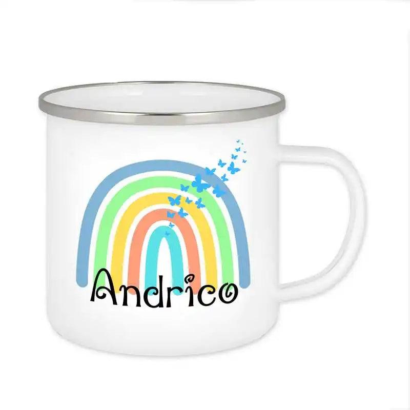 Emaille Tasse mit Namen | Motiv 4 | Andrico - Druckerino