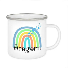 Emaille Tasse mit Namen | Motiv 4 | Aragorn - Druckerino