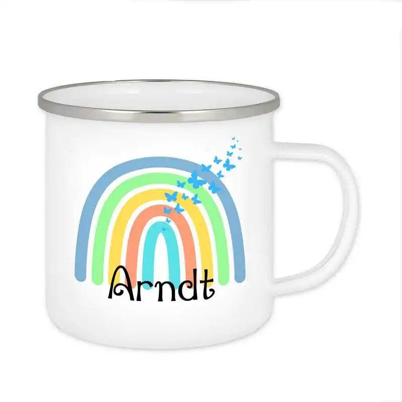 Emaille Tasse mit Namen | Motiv 4 | Arndt - Druckerino