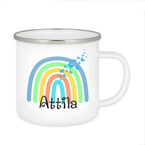 Emaille Tasse mit Namen | Motiv 4 | Attila - Druckerino