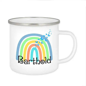 Emaille Tasse mit Namen | Motiv 4 | Barthold - Druckerino