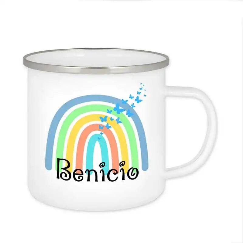 Emaille Tasse mit Namen | Motiv 4 | Benicio - Druckerino