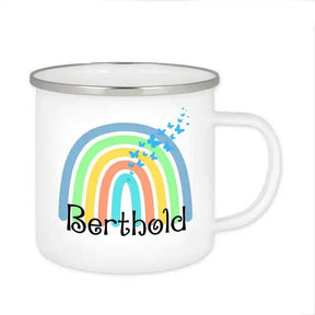 Emaille Tasse mit Namen | Motiv 4 | Berthold - Druckerino