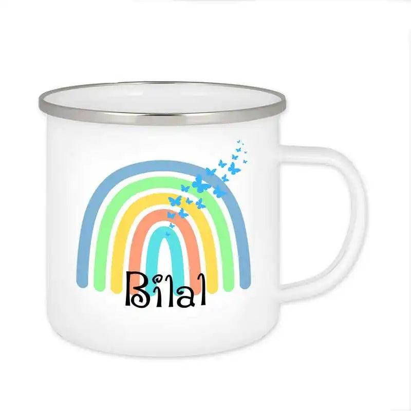 Emaille Tasse mit Namen | Motiv 4 | Bilal - Druckerino