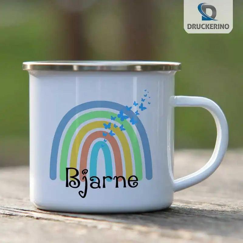 Emaille Tasse mit Namen | Motiv 4 | Bjarne - Druckerino