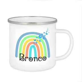 Emaille Tasse mit Namen | Motiv 4 | Bronco - Druckerino